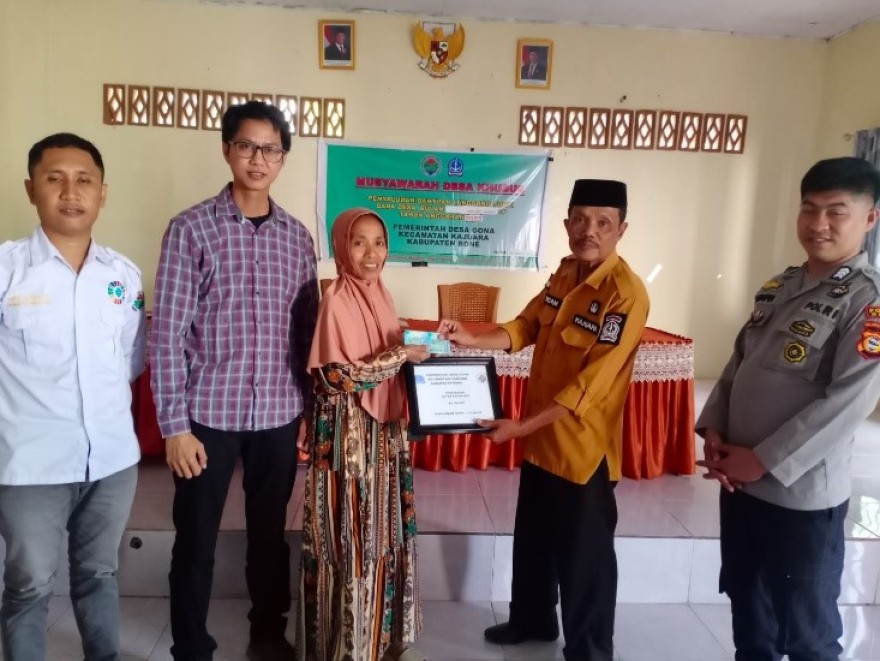 PENYALURAN BANTUAN LANGSUNG TUNAI DANA DESA  (BLT DD) PERIODE JANUARI S/D MARET 2025 DESA GONA